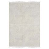 Karmen Halı Wool Wl008A Bej Halı Sisal Bukle Dekoratif Kabartmalı Halı Tozsuz Salon Halısı Koridor,100 X 200