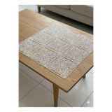 karmen home Elegance Dantel Desenli Dekoratif Masa/Sehpa Örtüsü 90 x 90