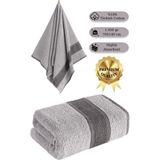 Karna Home %100 Cotton Saç Havlusu Maura 70X140 cm - 70 x 140 cm - Kahve