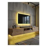 KARNAVAL LEDLİ DUVARA MONTE TV SEHPASI 180 CM - ÇAM - GDM-1006-6