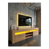 KARNAVAL LEDLİ TV ÜNİTESİ 180 cm Dolaplı Kapaklı Tv SehpasıATLANTİK L8201-6