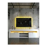 KARNAVAL LEDLİ TV ÜNİTESİ 180 cm Dolaplı Kapaklı Tv SehpasıBEYAZ L8201-1