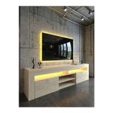 KARNAVAL LEDLİ TV ÜNİTESİ 180 cm Dolaplı Kapaklı Tv SehpasıTRAVERTEN L8201-8
