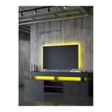 Karnaval Ledli Tv Ünitesi Minifix 150 Cm Dolaplı Kapaklı Tv Sehpası Antrasit L8202-4