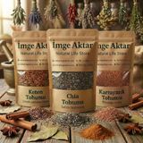 Karnıyarık Tohumu - Chia Tohumu - Keten Tohumu 3'Lü Set (3X100 Gr)