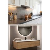 Karo Metro 5X30(1m2)Black Matte Mutfak Tezgah Arası ve Banyo Fayansı