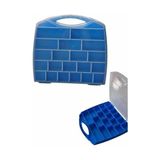 Karokstore 20 Bölmeli Organizer, Küçük Parçalar Saklama Kutusu, Şeffaf Plastik Alet Düzenleyici Saklama Kutusu Vidalar, Cıvatalar, Çiviler, Boncuk Için Avandanlık Mavi
