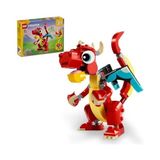 Karokstore Creator 3’ü 1 Arada Kırmızı Ejderha 31145 – 6 Yaş ve Üzeri Çocuklar Için Doğum Günü Hediyesi Fikri, Balık ve Zümrüdüanka Model Seçenekleri Içeren 3’ü 1 Arada Yaratıcı Oyuncak Yapım Seti - standart