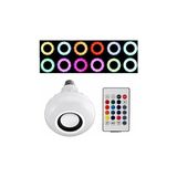 Karokstore Gece Lambası Bluetooth Hoparlör Rgb Ledli Lamba Kumandalı Mp3 Çalar Ampul Renkli Ampul, , Tek Ebat