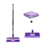 Karokstore Sihirli Yer Mopu Duvar Yüzey Temizlik Mikrofiber Mandallı Mop, Teleskopik Saplı Istediğin Bezi Tak Kullan +1 Yedek Bezli - standart
