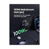Karokstore Ugreen Nexode Air 100W 4-Port Gan Charger Eu Hızlı Şarj Adaptörü
