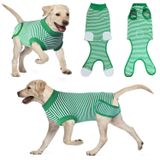 KAROKU Köpek İyileşme Takımı, Ameliyat Sonrası Evcil Hayvanlar için Giyim, Erkek Kadın, Karın Yaraları İyileştirme için Ameliyat için Profesyonel Köpek Tulumu, Yedek E-Yaka ve Koni Large