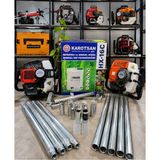 Karotsan Karot Benzinli El Sondaj Makinesi Şanzıman Garantili Kısa Şanzıman 3.5hp 5 Mt. Set Boru Garantili