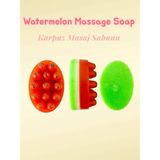 Karpuz Aromalı Doğal Masaj Sabunu / Watermelon Natural Massage Soap - Kırmızı - Yeşil