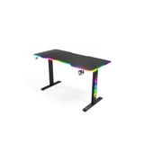 Karr Gaming Ion 25mm Rgb Aydınlatmalı Oyuncu Masası | Siyah Karbon Fiber Kaplama