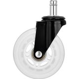 Karr Gaming S-Wheels Motion Silikon Oyuncu Koltuğu Tekeri 75MM - Beyaz | Ofis Koltuk Tekeri | Ultra Sessiz Sandalye Tekeri