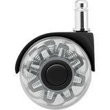 Karr Gaming S-Wheels Titan Oyuncu Koltuğu Tekeri 50MM | Ofis Koltuk Tekeri | Ultra Sessiz Sandalye Tekeri - Renk - Siyah