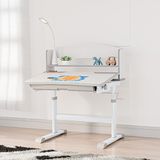 Karr Kids Sakura Yükseklik ve Açı Ayarlı Ergonomik Gri Çocuk Çalışma Masası