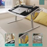 Karr Office Move - N6 Yükseklik Ayarlı LED Aydınlatmalı Siyah Laptop Sehpası - 60x40