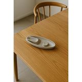 Karra Art El Yapımı Beton Puro Küllüğü – Oval Modern Tasarım Puslu Sarı