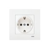 Karre Topraklı Priz Beyaz Çerçeve Dahil Orjinal Ürün Vk001253 HSPLİNM-5524