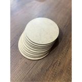 Karsan Mozaik 14X14CM Bardak Altlığı Ham Ahşap (10’lu)
