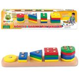 Karsan Oyuncak 006KR Woodoy Renkli Geometrik Şekiller