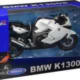 Karsan Oyuncak Welly Bmw K1300S 1:10 Ölçek Beyaz Metal Motorsiklet Die Cast