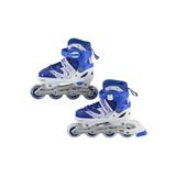 Karsan Toys Erkek Mavi Işıklı Ayarlanabilir 2+2 Metal Gövdeli Alıştırma Pateni Çocuk Pateni 39 42