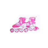 Karsan Toys Işıklı Metal Gövdeli Ayarlanabilir Pembe Alıştırma Pateni