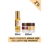 Karseell SET Maca Özü Onarıcı Repair Kolajen Saç Maskesi 250 ml + Argan Yağı 50 ml Karsel