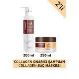 Karseell SET Maca Özü Onarıcı Repair Kolajen Saç Maskesi 250 ml + Maca Özü Nemlendirici Şampuan 200 ml Karsel