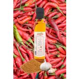 Karşı Köyden Kırmızı Acı Biber, Kimyon & Sarımsak Çeşnili Natürel Sızma Zeytinyağı, 250ml