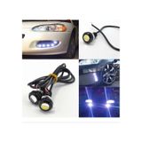 Kartal Gözü 22Mm Kafa Çapı Ayna Altı Oto Led Bir Cift 2 Adet Mavi