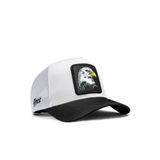 Kartal Logolu Siyah-Beyaz Trucker Şapka