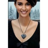 Kartanesi Obsidyen Kalp Kesim Kolye 310-5