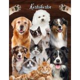 Karteikarten Buch Katzensalon Hundesalon Karteikartenbuch Mobiler Tierfriseur Tiersalon Hundefriseur Katzenfriseur Hunde Katzen Friseur für Kleintiere ... notieren dokumentieren der Kundendaten 04D03