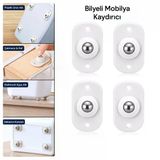 Kartelali 4Pcs Tek Bilya Tekerlekli Mobilya Eşya Taşima Aparati 360° 8Kg Taşima Kapasite (5047)