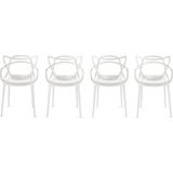 Kartell Masters Sandalye 4’lü Set Ikonlara Saygı Duruşu, 2013 Red Dot Design Award - Beyaz