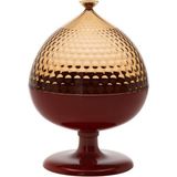 Kartell Pumo Amber Plastik Kapaklı Dekoratif Kutu 21 x 29 cm - Kahverengi - Standart