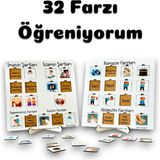 Karter İnovasyon 32 Farzı Öğreniyorum,imanın Şartları,islamın Şartları,dinimizi Tanıyorum,ahşap Eğitici Oyuncak
