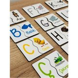 Karter İnovasyon Alfabe Esleme Kartlari Hayvan Esleme Kartlari Puzzle Yapboz Takcikar