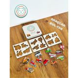 Karter İnovasyon Araçlar Ahşap Bul-Tak Oyuncak,araçlar Yap Boz,eğitici Araçlar Puzzle,ahşap Oyuncak,eğitici Oyuncak