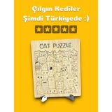 Karter İnovasyon Çılgın Kediler Ahşap Puzzle,ahşap Kediler Puzzle,zorlayıcı Puzzle