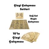 Karter İnovasyon Çizgi Çalışma Setleri,sağ Sol Beyin Çizgi Çalışmaları,kalem Tutma Becerisi,ince Motor Çalışmaları