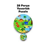 Karter İnovasyon Dinazor Puzzle, Ahşap Dinazor Puzzle, Mega Boy Puzzle, Okul Öncesi Puzzle