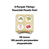 Karter İnovasyon Kavram Ögrenme Seti, Meyveler, Hayvanlar, Ulasim Araclari, Puzzle, Yuvarlak Puzzle