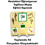 Karter İnovasyon Meslekleri Ögreniyorum, Ingilizce Meslek Kartlari, Montessori Egitici Oyuncak, Meslek Kartlari,