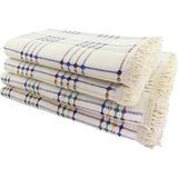 Kartex Büyük Kare Koltuk Örtüsü Takımı Buldan İşi 4 Parça - 180 x 180 cm - Renkli
