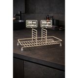 KARTEYA Kare Premium Metal Sıvı Sabunluk Standı 250 ml ve 500 ml Uyumlu (SADECE STAND)